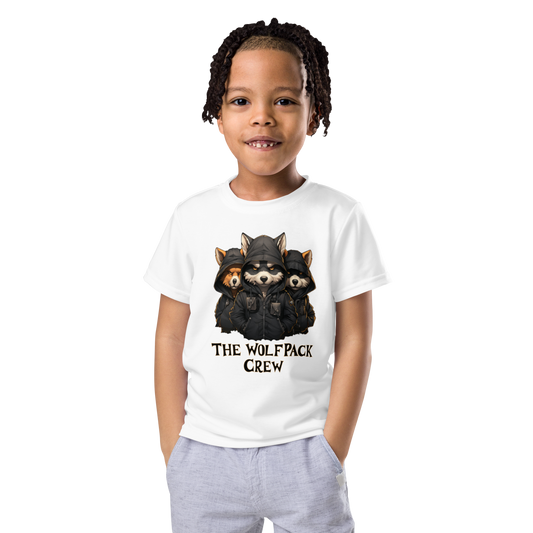 Kids crew neck t-shirt The WolfPack Crew